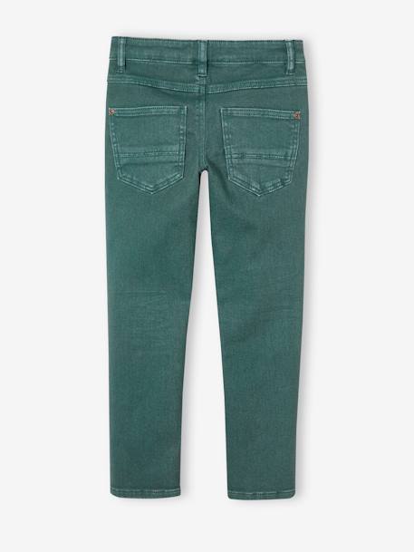 Slim garçon couleur morphologique FIN argile+beige+bleu nuit+noir+tomette+vert émeraude 22 - vertbaudet enfant 