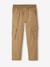 Pantalon droit cargo droit morphologique tour de hanches médium bleu nuit+sable 12 - vertbaudet enfant 