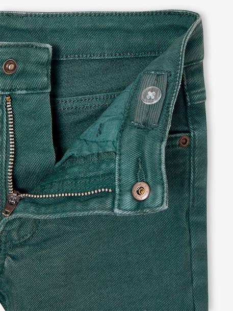 Slim garçon couleur morphologique FIN argile+beige+bleu nuit+noir+tomette+vert émeraude 23 - vertbaudet enfant 