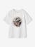 T-shirt motif dino garçon blanc chiné+bleu jean 1 - vertbaudet enfant 