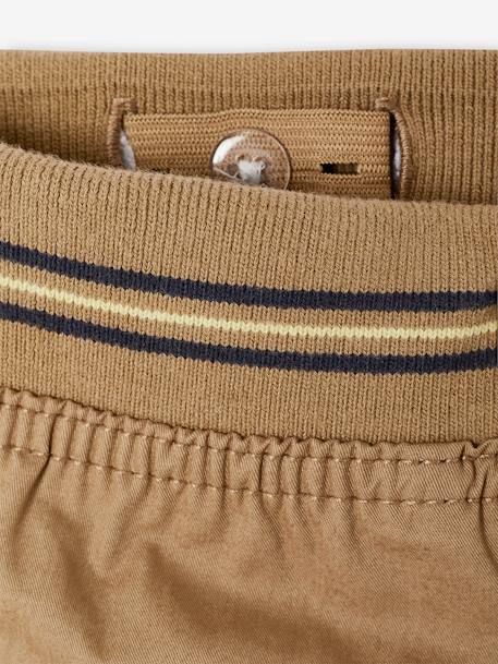 Pantalon droit cargo droit morphologique tour de hanches médium bleu nuit+sable 17 - vertbaudet enfant 