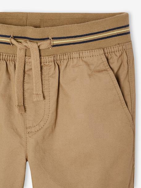 Pantalon droit cargo droit morphologique tour de hanches médium bleu nuit+sable 16 - vertbaudet enfant 