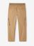 Pantalon droit cargo droit morphologique tour de hanches médium bleu nuit+sable 14 - vertbaudet enfant 