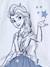 Pyjashort Disney Reine des neiges Elsa et les étoiles fille bleu ciel 5 - vertbaudet enfant 