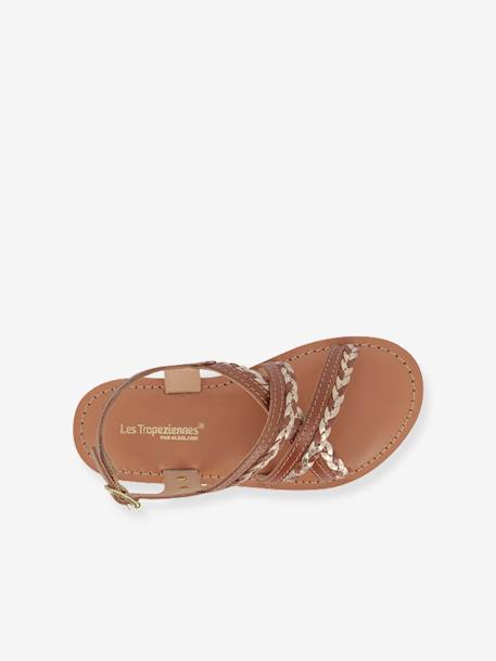 Sandales Bomongo blanc+marron 6 - vertbaudet enfant 