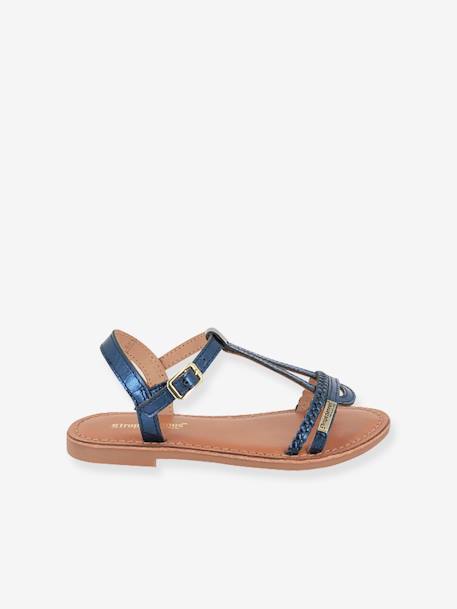 Sandales cuir fille Badou PAR M. BELARBI argent+beige doré+marine 8 - vertbaudet enfant 