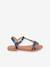 Sandales cuir fille Badou PAR M. BELARBI argent+beige doré+marine 8 - vertbaudet enfant 