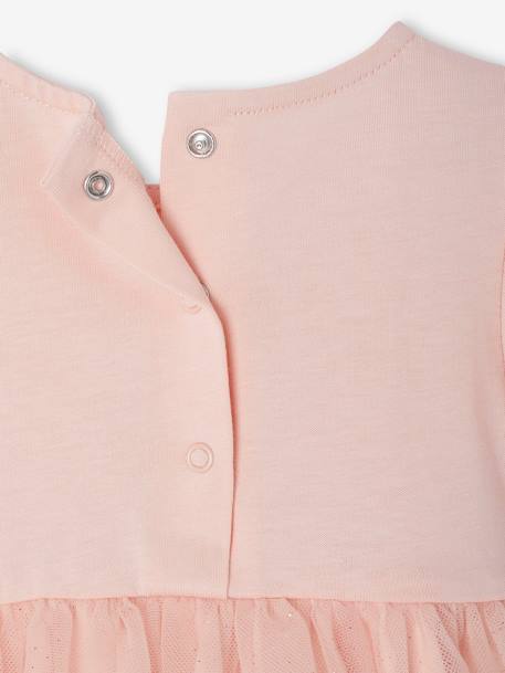 Robe cérémonie bébé tulle glitter rose pâle 4 - vertbaudet enfant 