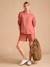 Ensemble grossesse 'Cool Mom' sweat et short en molleton terracotta 1 - vertbaudet enfant 