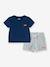 Ensemble tee-shirt + short Batwing LEVI'S blanc+marine 3 - vertbaudet enfant 