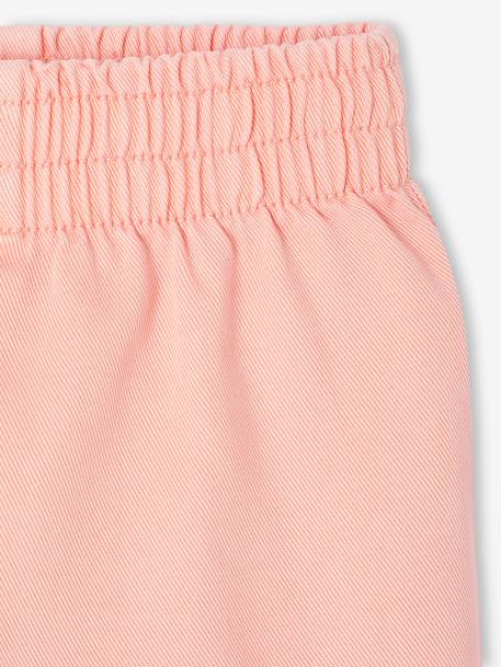 Pantalon en twill bébé fille rose pâle 3 - vertbaudet enfant 