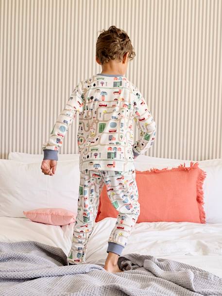 Pyjama garçon imprimé circuit de voitures écru 9 - vertbaudet enfant 