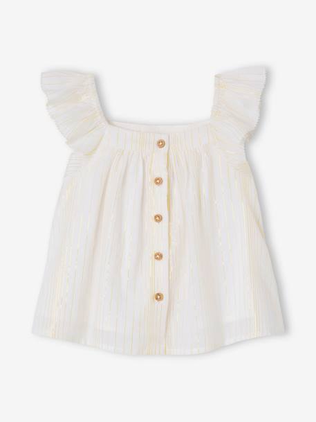 Blouse en voile de coton bébé vanille 2 - vertbaudet enfant 
