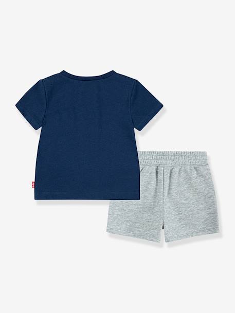 Ensemble tee-shirt + short Batwing LEVI'S blanc+marine 4 - vertbaudet enfant 