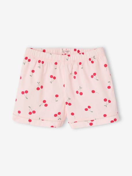 Pyjama fille en popeline Cherry rose pâle 3 - vertbaudet enfant 