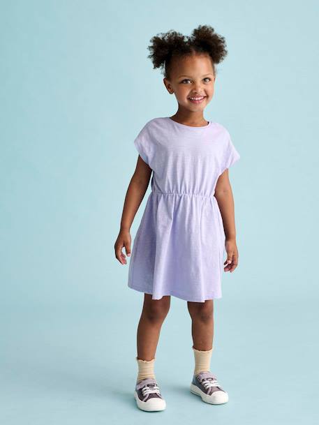 Basket lacets élastiqués et scratchées enfant collection maternelle lilas 8 - vertbaudet enfant 