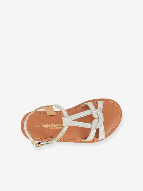 Sandales cuir enfant Backle PAR M. BELARBI blanc+fuchsia+turquoise 3 - vertbaudet enfant 