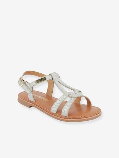 Sandales cuir enfant Backle PAR M. BELARBI blanc+fuchsia+turquoise 1 - vertbaudet enfant 