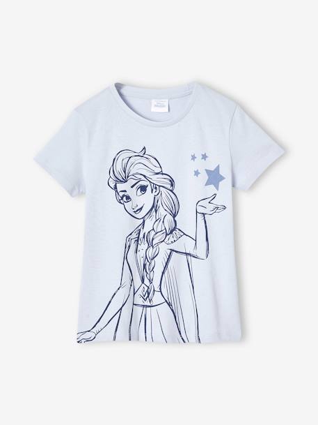 Pyjashort Disney Reine des neiges Elsa et les étoiles fille bleu ciel 2 - vertbaudet enfant 
