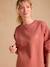 Ensemble grossesse 'Cool Mom' sweat et short en molleton terracotta 5 - vertbaudet enfant 