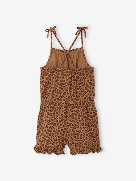 Combishort à bretelles imprimé fille beige 2 - vertbaudet enfant 