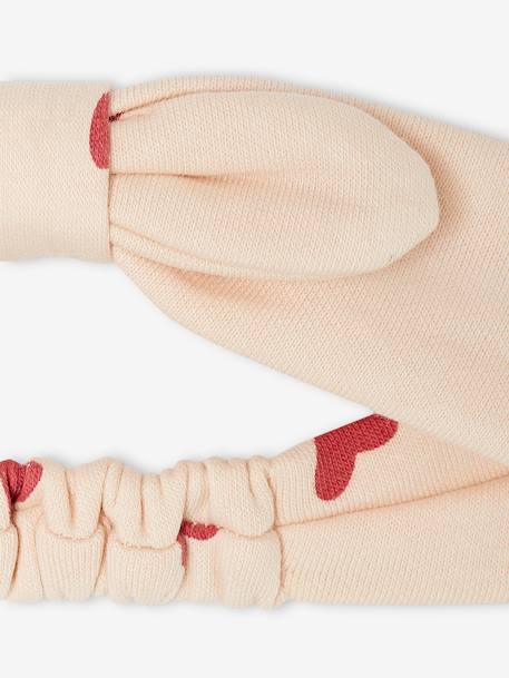 Salopette bébé fille molleton + bandeau écru+vanille 14 - vertbaudet enfant 