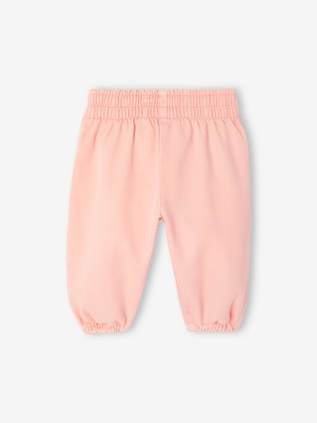 Pantalon en twill bébé fille rose pâle 2 - vertbaudet enfant 