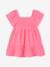 Robe bébé smockée en gaze de coton abricot poudré+rose bonbon 6 - vertbaudet enfant 