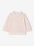 Sweat naissance imprimé petites fleurs avec col brodé rose pâle 1 - vertbaudet enfant 