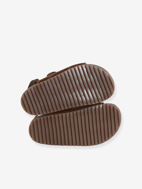 Sandales scratchées cuir enfant collection maternelle camel 5 - vertbaudet enfant 