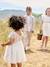 Robe manches courtes boutonnée dos à sequins blanc 9 - vertbaudet enfant 