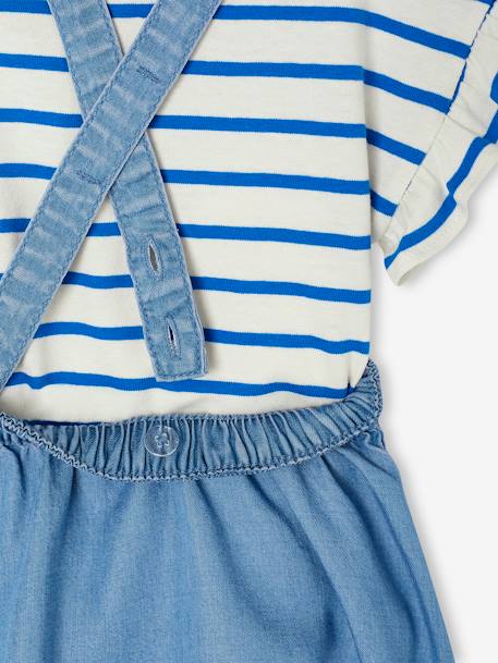 Ensemble t-shirt + jupe à bretelles bébé double stone 7 - vertbaudet enfant 