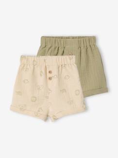 -Lot de 2 shorts naissance jungle