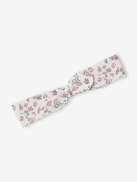 Ensemble naissance bloomer et bandeau fleuris écru 2 - vertbaudet enfant 