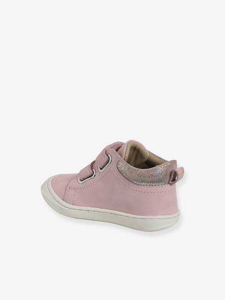 Chaussures premiers pas bébé velcro beige imprimé+bleu imprimé+bois de rose+bronze+lot rose+mauve+or+rose+rose imprimé+rose poudré+turquoise+vert imprimé 56 - vertbaudet enfant 