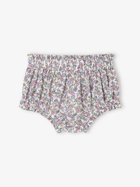 Bloomer naissance imprimé petites fleurs écru 2 - vertbaudet enfant 