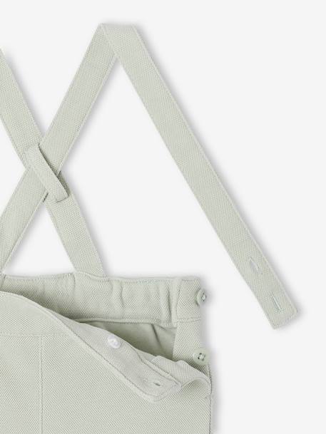 Ensemble bébé chemise et short cérémonie beige+vert sauge 20 - vertbaudet enfant 