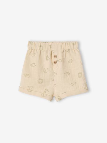Lot de 2 shorts naissance jungle kaki 2 - vertbaudet enfant 