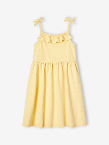 Lot de 2 robes fille à bretelles marine+vert sauge 12 - vertbaudet enfant 