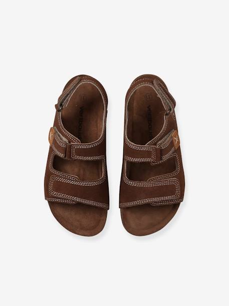Sandales scratchées cuir enfant camel 4 - vertbaudet enfant 