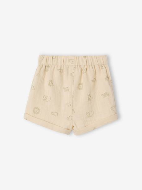 Lot de 2 shorts naissance jungle kaki 4 - vertbaudet enfant 