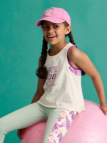 Lot débardeur + brassière sport fille écru 8 - vertbaudet enfant 