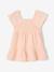 Robe bébé smockée en gaze de coton abricot poudré+rose bonbon 2 - vertbaudet enfant 