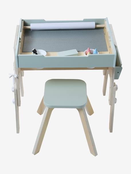 Tableau 5 en 1 en bois FSC® blanc 2 - vertbaudet enfant 