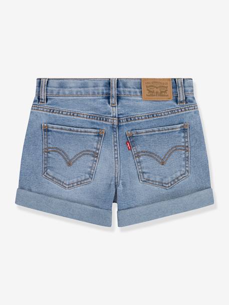 Short en jean Girlfriend shorts LEVI'S bleu+denim bleached 2 - vertbaudet enfant 