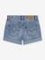 Short en jean Girlfriend shorts LEVI'S bleu+denim bleached 2 - vertbaudet enfant 