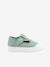 Ballerines enfant Mercedes Lona Tintada blanc+vert sauge 6 - vertbaudet enfant 