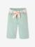 Pantalon large bébé avec ceinture à nouer bleu grisé 1 - vertbaudet enfant 