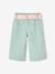 Pantalon large bébé avec ceinture à nouer bleu grisé 2 - vertbaudet enfant 