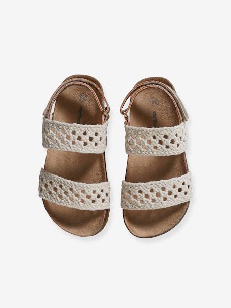 Sandales scratchées effet crochet enfant collection maternelle beige 5 - vertbaudet enfant 